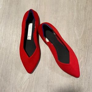 Rothy’s The Point flats: red